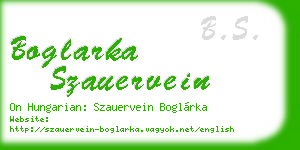 boglarka szauervein business card
